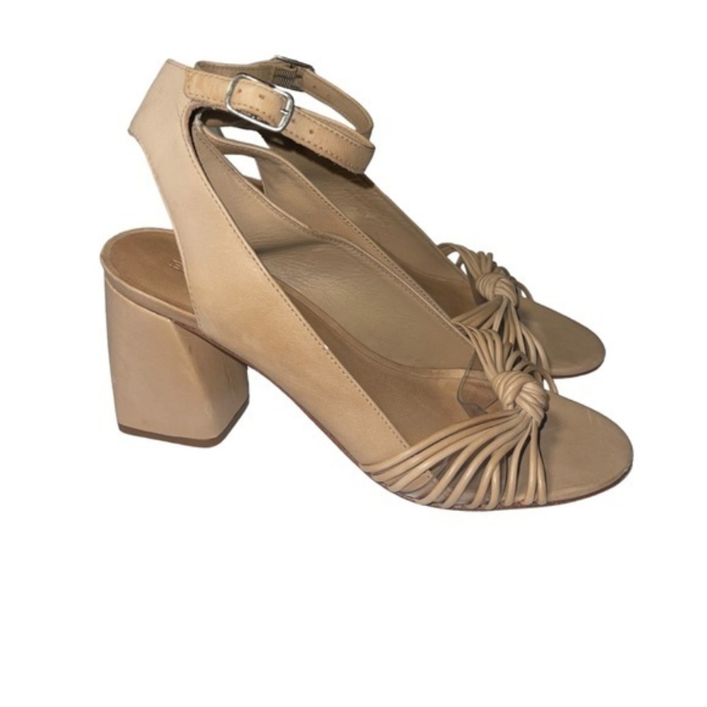 Bernardo Nadia‎ Ankle Strap Chunky
tan Heel Sandals  NWOT size 8.5